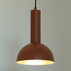 Lampa wisząca nad wyspę Vitrum 40973 kopuła do jadalni ceglana