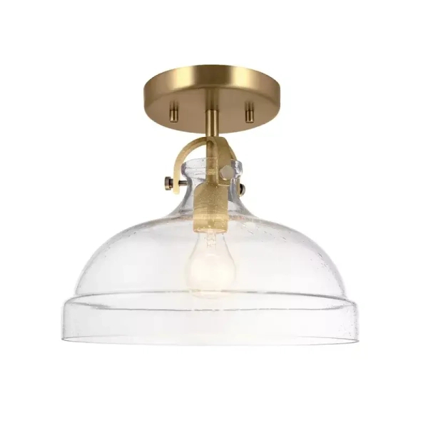 Jadalniana lampa wisząca Hampton mosiądz szklana 1xE27 nad stół ELS-HAMPTON-P-PNBR