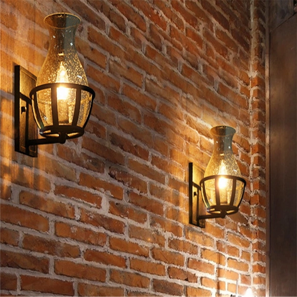 Czarny kinkiet retro CGVINTJARRET lampa ścienna do jadalni