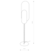 Podłogowa lampa modernistyczna Wheel Lux 7646 Nowodvorski moon czarna złota