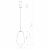 Loftowa lampa wisząca Pear 7797 przezroczysta kropla do salonu