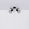 Industrialna LAMPA sufitowa PRISKA 54017-2 Globo metalowa OPRAWA plafon druciane klatki regulowane czarne
