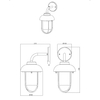 Elewacyjna lampa loft Duero 202760142 antracytowy kinkiet outdoor