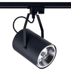 LAMPA sufitowa PROFILE BIT PLUS 9018 Nowodvorski okrągła OPRAWA do systemu szynowego 1-fazowego tuba czarna