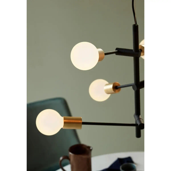 Wisząca lampa nad stół JOSEFINE 48933003 do salonu czarny mosiądz