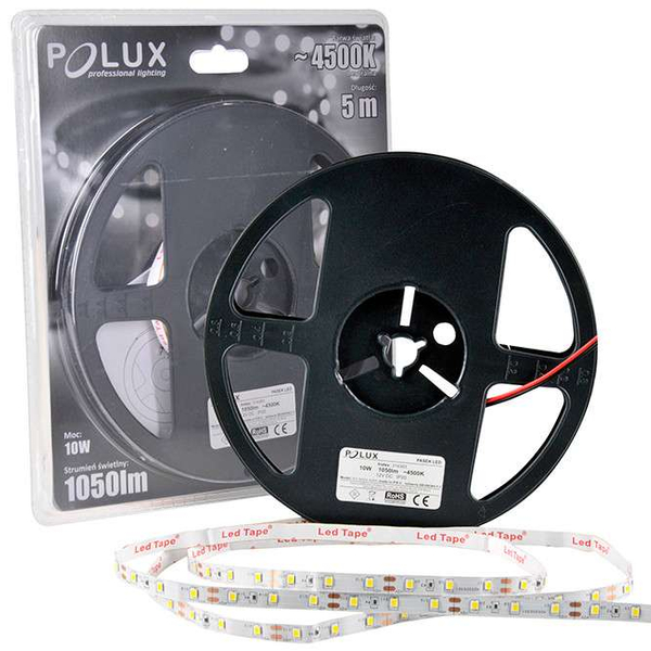 Taśma LED 314383 Polux 10W 4500K biała neutralna IP20 biała