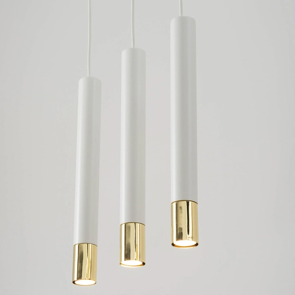 Wisząca lampa pokojowa Sopel Grand 33388 listwa do holu biała złota