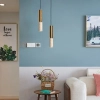 Minimalistyczna zwisająca lampa Travertino CGTRAVER35 kamienna złoty