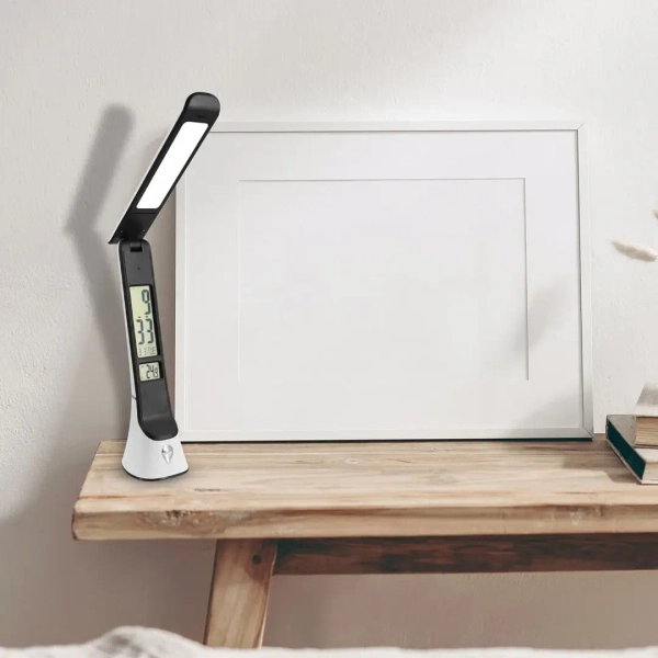 Biurkowa lampa ściemnialna TORI ML6107 LED 5W 3000-6000K biała czarna