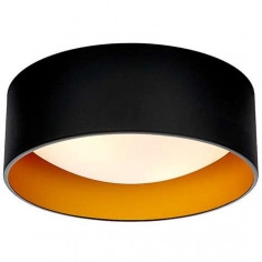 Plafon LAMPA sufitowa VERO 30443201 Kaspa okrągła OPRAWA natynkowa czarna