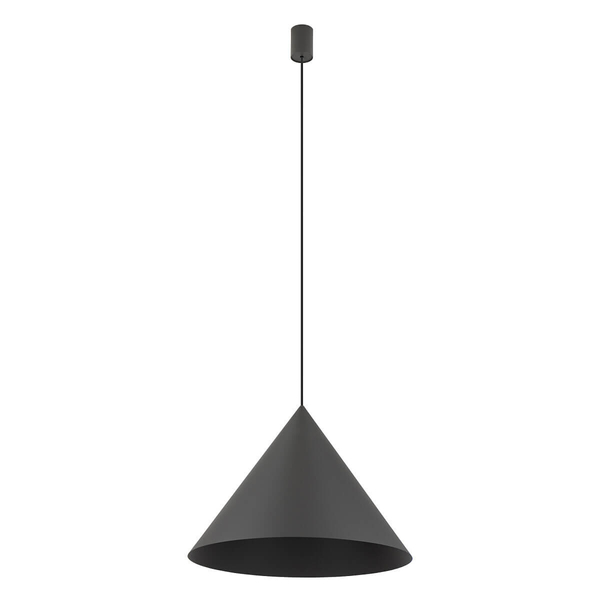 Salonowa lampa zwisowa Zenith 10873 Nowodvorski stożkowa jedwabisty grafit