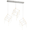 LAMPA wisząca ARANEUS 6117942 Nave glamour OPRAWA metalowa LED 29W 3000K zwis z kryształkami chrom