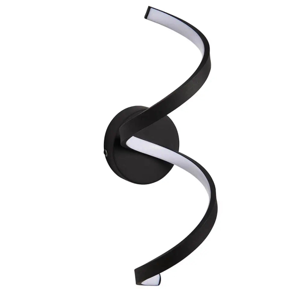Ścienna lampa wstążka Astral 95601 LED 12W 3000K IP44 czarny biały