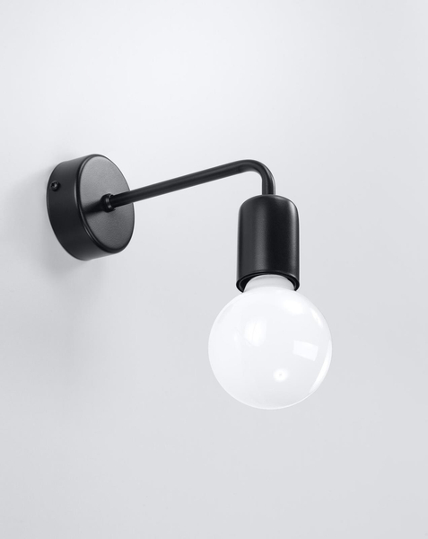 Industrialna LAMPA ścienna SL.0306 kinkiet OPRAWA loft metalowa czarna