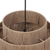 Wisząca lampa boho SMILLA 366800136 nad wyspę juta boho beżowa czarna