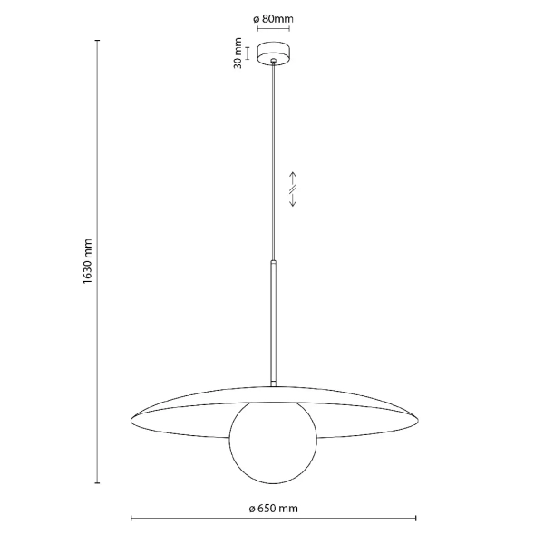 Nowoczesna wisząca lampa Slate 10911 mleczna kula ceglany