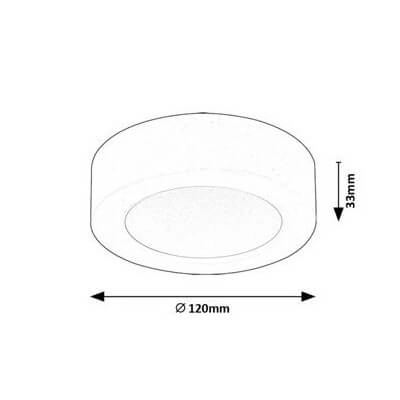 Nasufitowa lampa okrągła SHAUN2 71204 LED 7W 3000K oczko białe