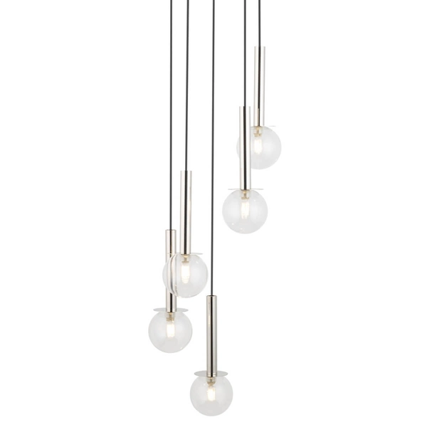 Kaskadowa lampa zawieszana Daisy 40753 Sigma bubbles przezroczysta srebrna