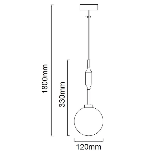 Wisząca lampa czarna biała Ero I okrągły zwis nad wyspę