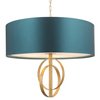 Lampa wisząca nad stół L&-195219 Light& na łańcuchu morska złota
