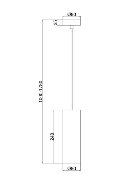 Zwisowa lampa Gioia P011PL-01CH Maytoni tuba przydymiona chrom