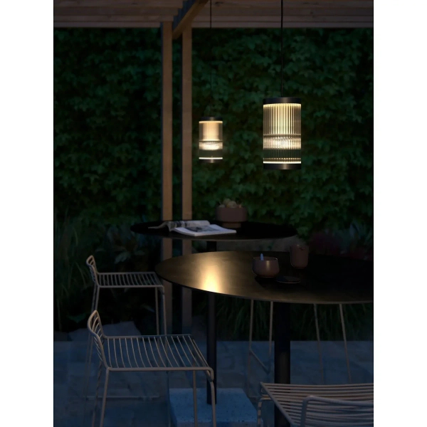 Lampa wisząca tuba Coupar 2218053003 IP54 na zewnątrz czarny