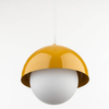 Zwisająca lampa nad wyspę Bono 10265 ball do kuchni biała żółta
