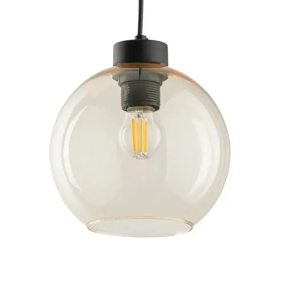 Wisząca lampa kula do szyny 3-fazowej TRACER CUBUS 10687 czarny bursztynowy