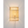 Bambusowa lampa ścienna CANDEZA LE45371 z przełącznik naturalny