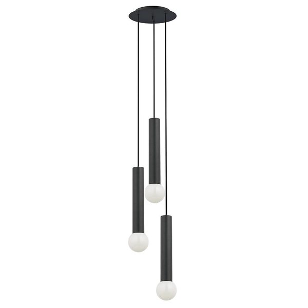 Nowoczesna lampa wisząca Baton 7856 kaskada do jadalni czarna