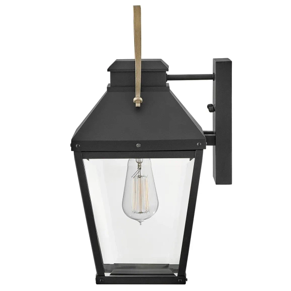 Latarenka kinkiet ścienny Dawson HK-DAWSON-M na taras IP44 czarny