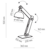 Rustykalna lampka nocna Oslo 5021 TK Lighting regulowana drewniana czarna