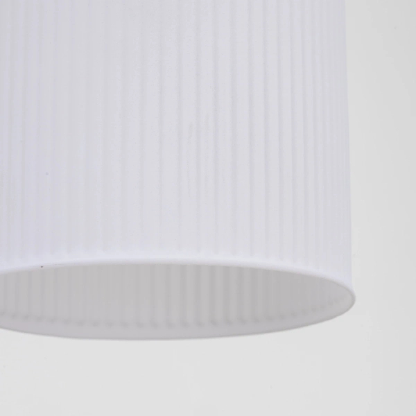 Wisząca lampa do przedpokoju Sophia Cognac ryflowana biały czarny