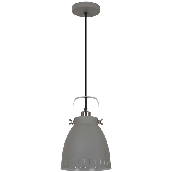 Industrialna LAMPA wisząca FRANKLIN MD-HN8026M-GR+S.NICK Italux metalowa OPRAWA zwis loft szary