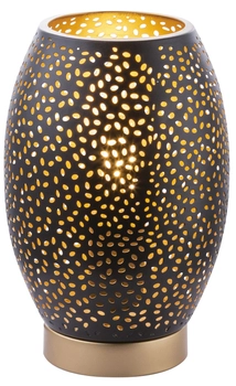 Lampa stojąca Narri 24002S ażurowa na stół czarna złota