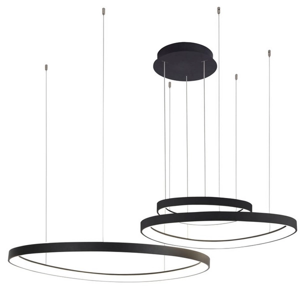 Lampa wisząca Amanda AZ5027 LED 150W ringi czarna