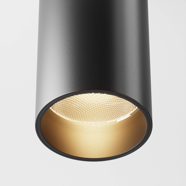 Ledowa lampa sufitowa Focus C056CL-L12B3K-W-D-B 12W 3000K podłużna czarna