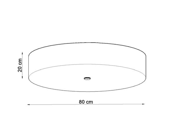 LAMPA plafon SL.0813 sufitowa OPRAWA okrągła abażurowa biała