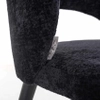 Gustowne krzesło z oparciem Savoy S4560 BLACK CHENILLE Richmond Interiors szenilowe czarne