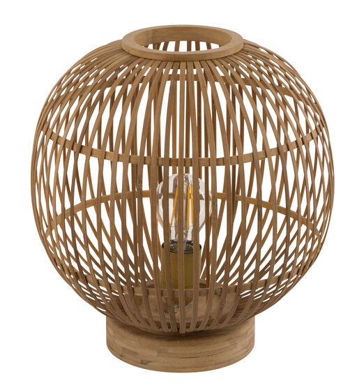 Stojąca lampa Hildegard 15368T ekologiczna lampka bambus