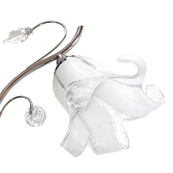 Kinkiet ścienny VEN K-3691/1 CHROM szklana crystal glamour kryształki chrom