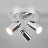 Potrójna lampa sufitowa tuby BRISA DL306880430 IP44 z regulacją srebrny