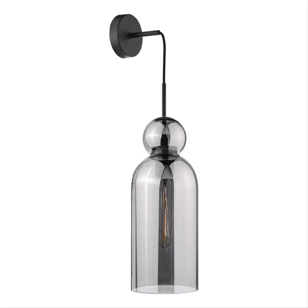 Loftowa wisząca lampa Tao TAO0110 do salonu czarny przydymiona