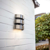 Elewacyjna LAMPA kinkiet MAYA 5198401001 Lutec metalowa OPRAWA ścienna LED 15W 3000K z czujnikiem IP44 stalowa
