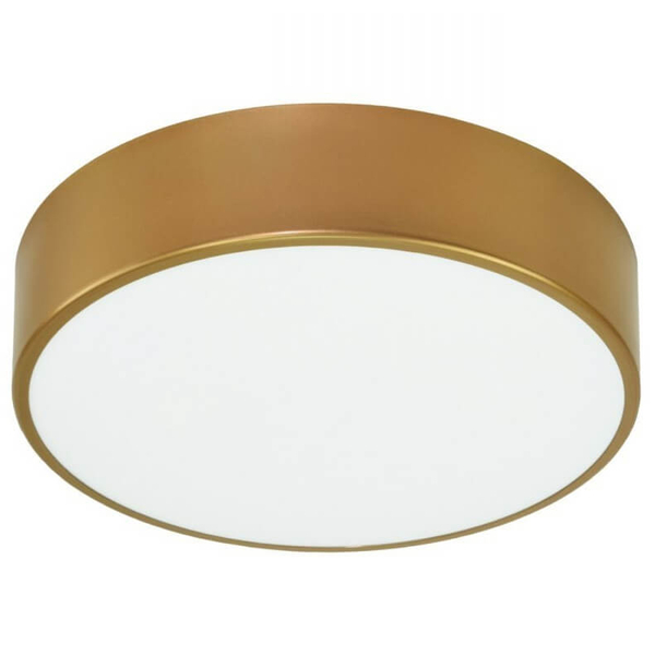 Sufitowa lampa okrągła 137623691873 złoty plafon do jadalni