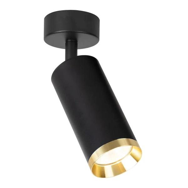 Minimalistyczna lampa sufitowa Mica Spot ML2094 cylindryczna czarny