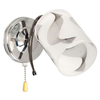 Kinkiet LAMPA ścienna VEN K-N 0624/1 szklana OPRAWA tuba wzorki chrom opal