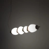 Wisząca lampa nad wyspę CERAMIC 11700 LED 22W 3000K biała szara