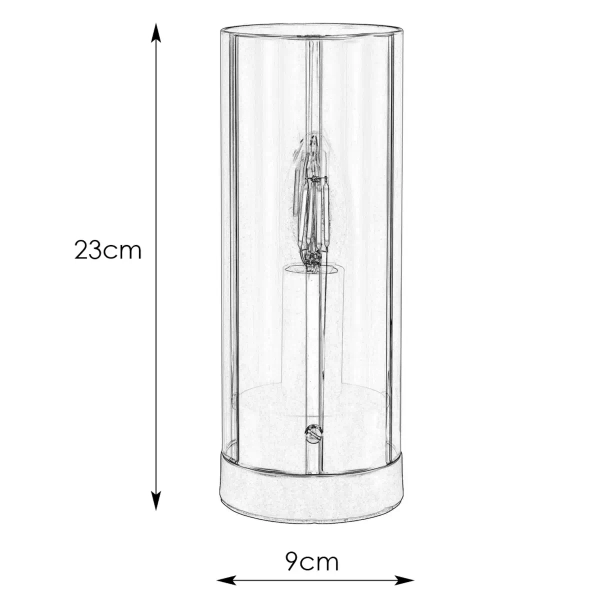 Lampka stołowa Post 108718 Markslojd tubka słupek loftowa czarna