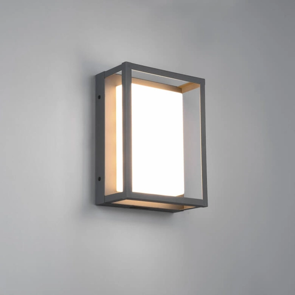 Ścienna lampa elewacyjna PORTOR DL142277860 LED 10,5W 2300-4000K IP54 antracyt